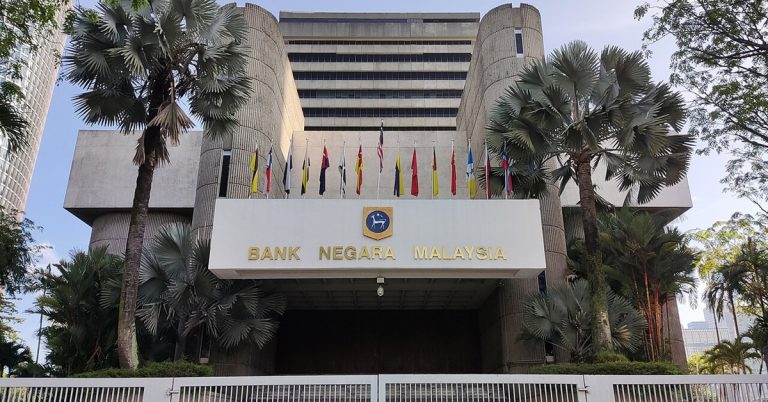 Bank Negara Malaysia headquarters building in Kuala Lumpur, home of Malaysia’s central bank and financial regulator