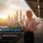 Young Malaysian graduate on an LRT platform heading to work — iMoney guide to resetting a stuck starting salary