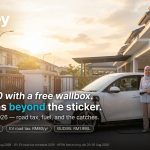 Malaysian woman charging a compact EV on a home wallbox in her driveway — iMoney EV vs petrol cost guide 2026