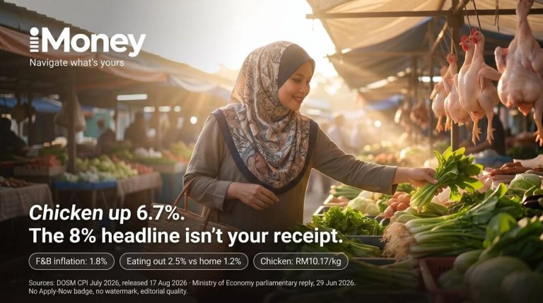 Malaysian mother buying vegetables at a wet market — iMoney explainer on food price increases in Malaysia 2026
