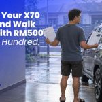 man at car porch with document paper on both hand